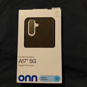 onn Black Rugged Case for Samsung Galaxy A17 5G